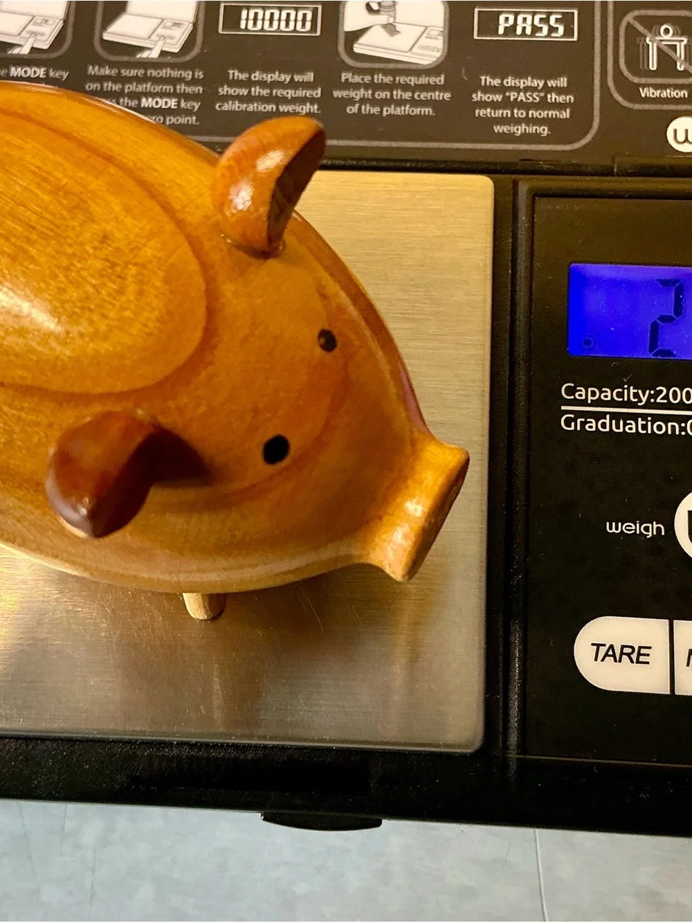 Vintage MCM Danish Teak Wood Pigs Salt & Pepper Shakers Kitsch Scandinavian ‘60s
